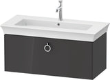 DURAVIT White Tulip Waschtischunterbau 984 mm, 1 Auszug, wandhängend, weiß seidenmatt, mit Griff