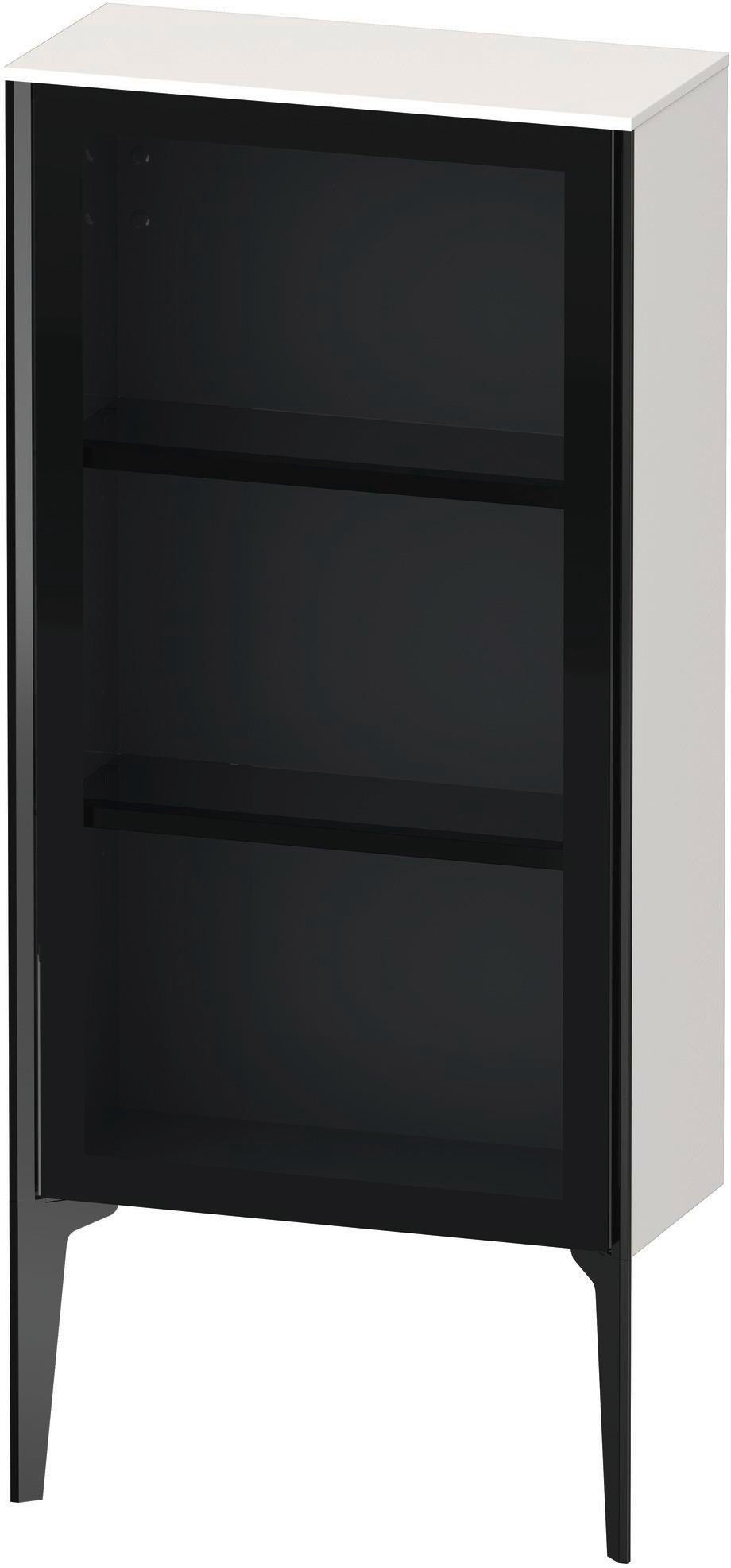 Duravit XViu Halbhochschrank 890x500x240 mm, Glastür dolomiti grey hochglanz, rechts