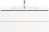 Duravit L-Cube Waschtischunterbau 1220 mm taupe matt mit 2 Schubkästen und Tip-On-Technik