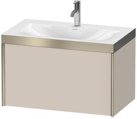 Duravit XViu Möbelwaschtischset 800x480mm mit Unterschrank, 1 Auszug, Ahorn mitte