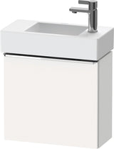 DURAVIT D-Neo Waschtischunterbau 484 mm Eiche Schwarz Matt, 1 Tür, Bronze Griff