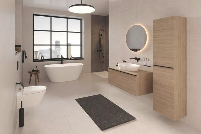 DURAVIT Wave Einhebel-Waschtischmischer Unterputz 202 mm Chrom – Keramikmischsystem