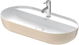 DURAVIT Aufsatzbecken Luv 800 mm mit WonderGliss, Hahnlochbank & ohne Überlauf