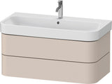 Duravit Waschtischunterbau Happy D.2 Plus 975 mm taupe supermatt mit Tip-On-Technik