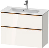 DURAVIT D-Neo Waschtischunterbau 810 mm Eiche Schwarz Bronze, wandhängend, 1 Auszug