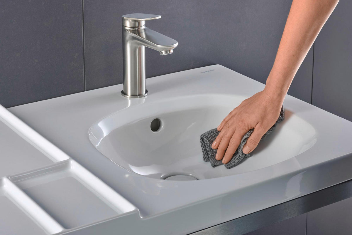 DURAVIT Wave Einhebel-Waschtischmischer M mit Zugstange, Chrom – Keramikmischsystem, 122 mm Ausladung