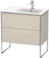 Duravit XSquare Waschtischunterbau 810x832x478 mm mit 2 Auszügen in seidenmattem Esche-Ahorn