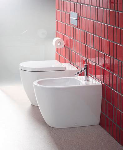 DURAVIT Stand-Bidet ME by Starck 600 mm Weiß Seidenmatt mit Hahnlochbank