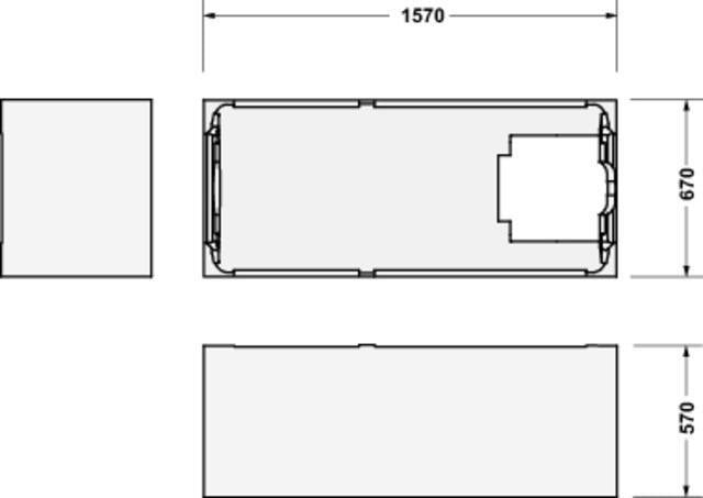 Duravit Qatego Badewannenträger 720x1470x570 mm – Studio F. A. Porsche Collection