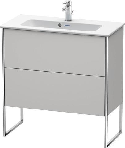 Duravit Waschtischunterbau XSQUARE 810x831x388 mm mit 2 Auszügen, s-matt, Eiche Ahorn