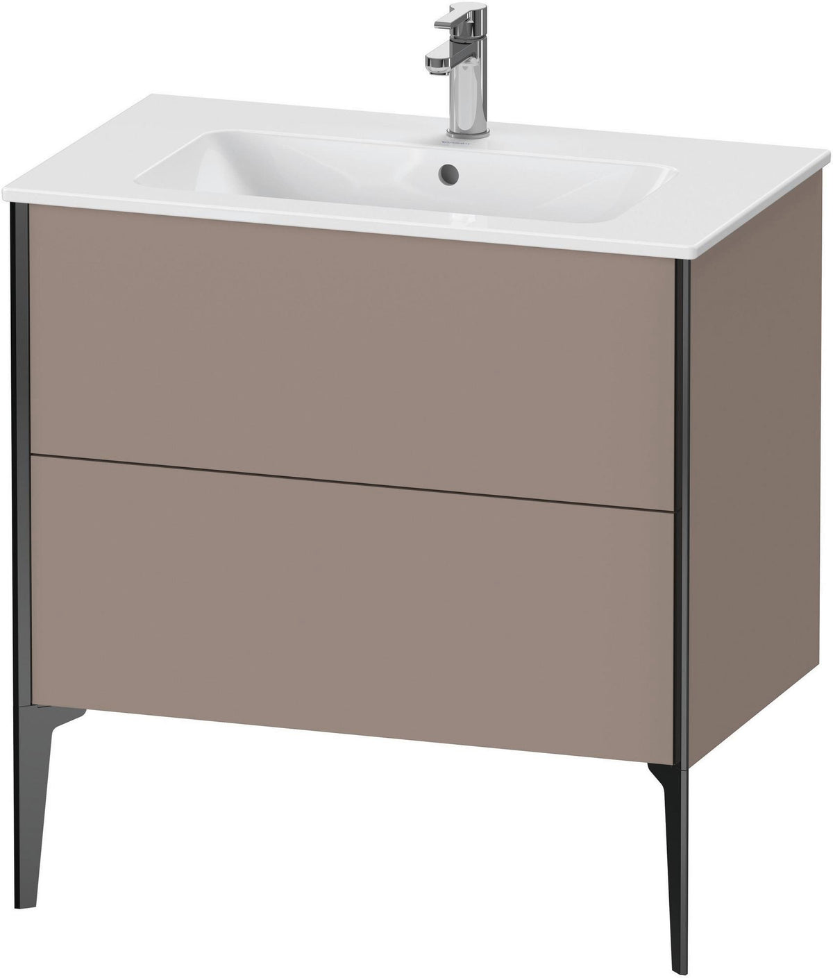 DURAVIT XViu Waschtischunterbau bodenstehend 594x810x480 mm mit 2 Auszügen, weiß matt