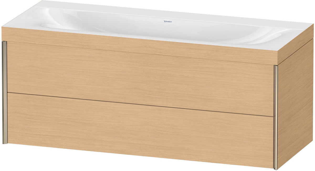 DURAVIT XViu c-bonded Waschtischunterbauset 1200 mm wandhängend mit 2 Schubkästen