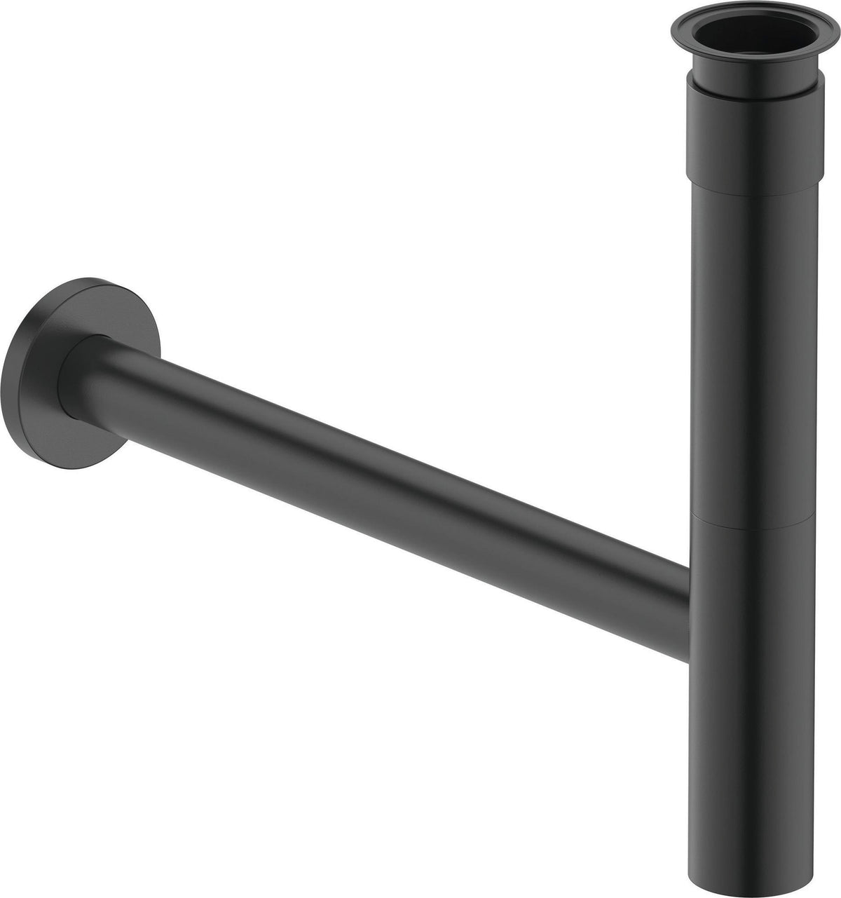 Duravit DU Design Siphon Schwarz Matt – Flaschensiphon Universal mit Rosette