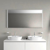 DURAVIT L-Cube Konsole variabel 45 mm weiß matt mit 2 Ausschnitten, 550 mm tief