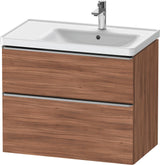Duravit D-Neo Waschtischunterbau 784 mm Eiche Schwarz Bronze, wandhängend, 1 Auszug
