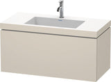 DURAVIT L-Cube Waschtischset 1000x480mm mit Vero Air Möbelwaschtisch, 1 Hahnloch, s-matt