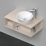 DURAVIT D-Neo Waschtischunterbau wandhängend 800 mm betongrau matt, Becken rechts, 1 offenes Fach