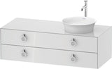 DURAVIT White Tulip Konsolenwaschtischunterbau wandhängend 1300 mm mit LED-Innenbeleuchtung und Soft-Close