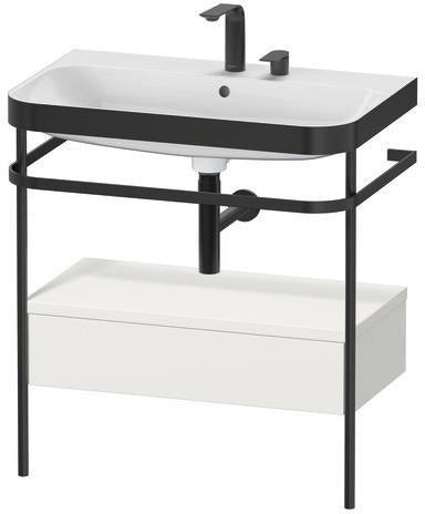 Duravit Waschtischset Happy D.2 Plus 775x490mm ein Hahnloch taupe supermatt