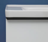 DURAVIT D-Neo Waschtischunterbau 784 mm wandhängend mit 1 Auszug und 2 offenen Fächern in Betongrau Matt