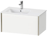 Duravit Waschtischunterbau XVIU 810 mm weiß matt mit Tip-On-Technik und Auszug