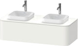 Duravit Happy D.2 Konsolenwaschtischunterbau 1300 mm taupe supermatt mit Tip-On und LED