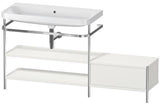 Duravit Waschtischset Happy D.2 Plus 1600x490mm ein Hahnloch taupe supermatt