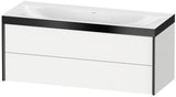Duravit Möbelwaschtischset XViu 1200x480mm mit Unterbau, 2 Schubkästen, Ahorn mitte