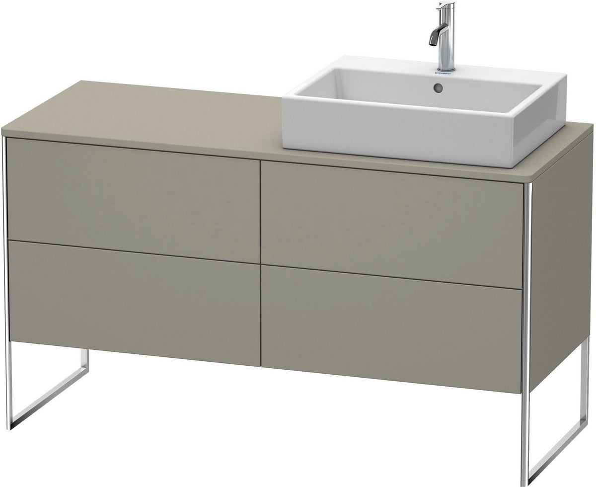 DURAVIT XSquare Waschtischunterbau betongrau matt 1400 mm mit 4 Auszügen