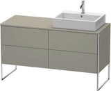 DURAVIT XSquare Waschtischunterbau betongrau matt 1400 mm mit 4 Auszügen