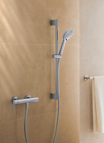 Duravit Brausestange 700 mm Chrom – Höhenverstellbar mit verdeckter Befestigung