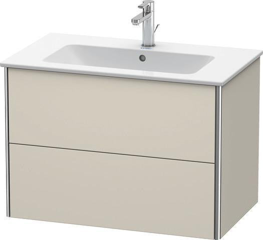 Duravit XSQUARE Waschtischunterbau 810 mm, 2 Schubkästen, s-matt, Eiche Ahorn, für ME by Starck