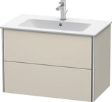 Duravit XSQUARE Waschtischunterbau 810 mm, 2 Schubkästen, s-matt, Eiche Ahorn, für ME by Starck