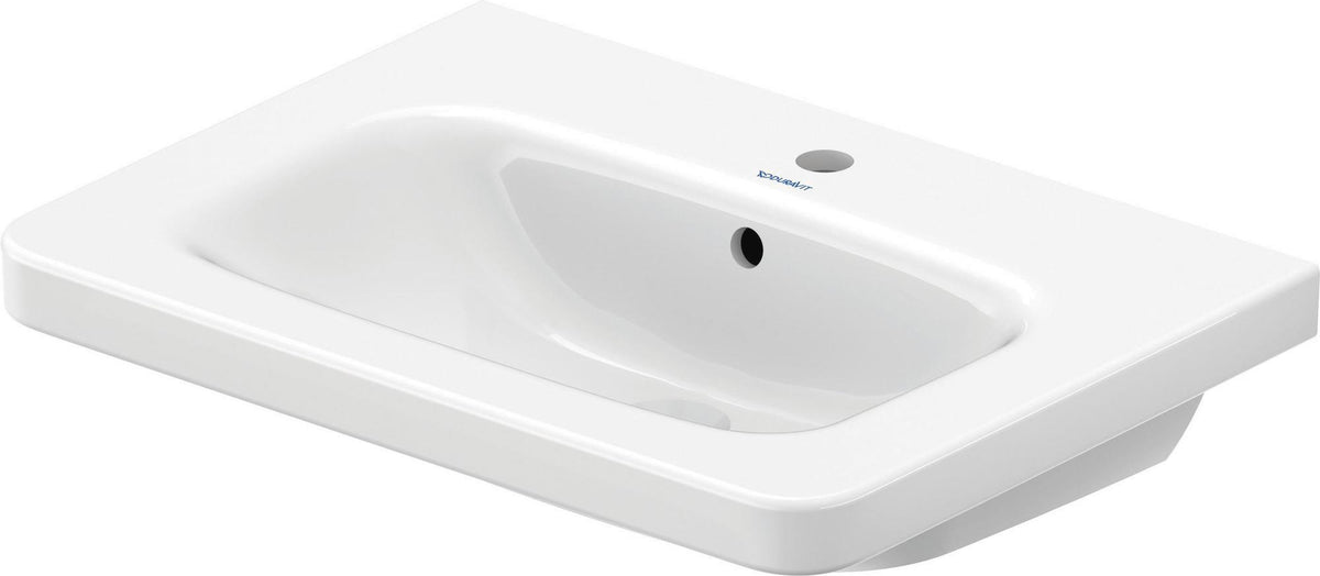 DURAVIT DuraStyle Möbelwaschtisch 650 mm mit Überlauf, 1 Hahnloch, weiß – wandhängend