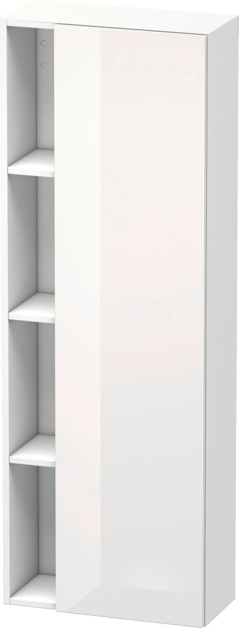 DURAVIT DuraStyle Hochschrank 1400 mm, 1 Tür links, weiß matt – wandhängend mit Soft-Close