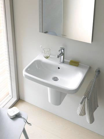 Duravit DuraStyle Waschtisch 600 mm mit Überlauf und WonderGliss in Weiß