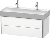 DURAVIT XSquare Waschtischunterbau 984 mm mit 2 Schubkästen, Weiß Seidenmatt