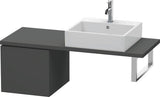 Duravit L-Cube Konsolenunterschrank 420 mm flannel grey hochglanz mit Tip-on-Technik