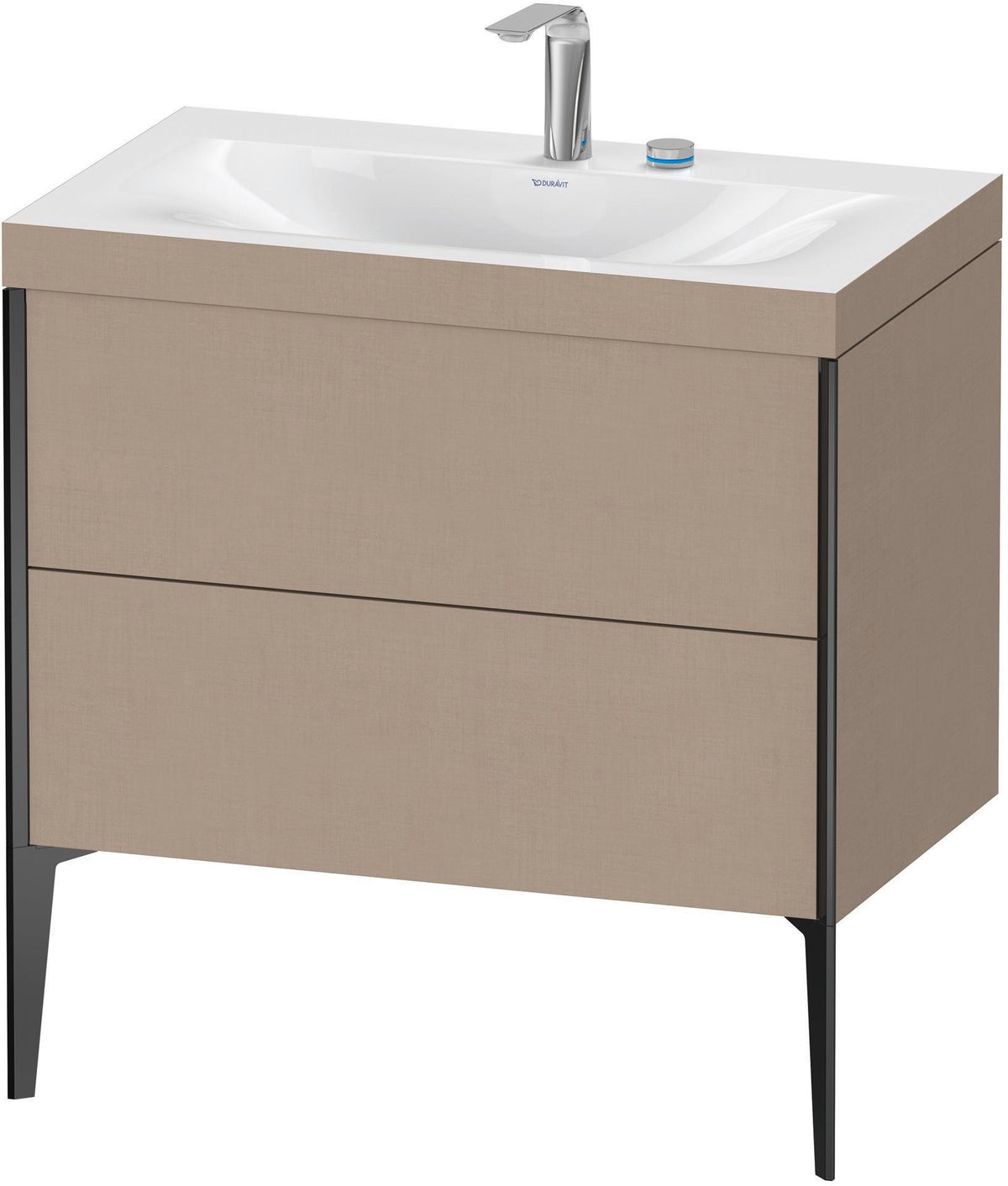 DURAVIT XViu c-bonded Waschtischset 800 mm mit 2 Auszügen, bodenstehend, Soft-Close