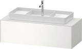 DURAVIT White Tulip Konsolen-Waschtischunterbau 1300 mm, wandhängend, weiß seidenmatt, 1 Auszug