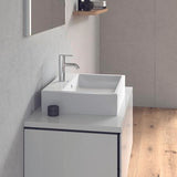 DURAVIT Aufsatzbecken Vero Air 600 mm mit Überlauf, Hahnlochbank und geschliffener Oberfläche in Weiß