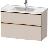 DURAVIT D-Neo Waschtischunterbau 984 mm betongrau matt mit Soft-Close und Bronze-Griff