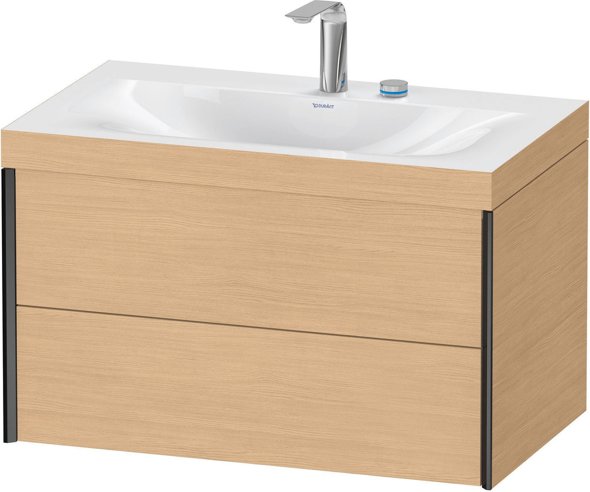 DURAVIT XViu c-bonded Waschtischset wandhängend 800x480x503mm mit 2 Schubkästen, Push-Open und Soft-Close