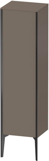 Duravit XViu Halbhochschrank 1330 mm, 1 Tür rechts, flannel grey seidenmatt, Push-Open & Soft-Close