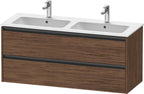 nussbaum dunkel / 2 Schubkästen / Waschtischunterbau