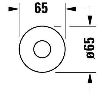 DURAVIT Circle Wanneneinlauf 200 mm Ausladung, Unterputz, verchromt – Wandmontage