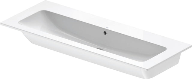 DURAVIT ME by Starck Möbelwaschtisch 1230 mm weiß mit Überlauf, ohne Hahnloch