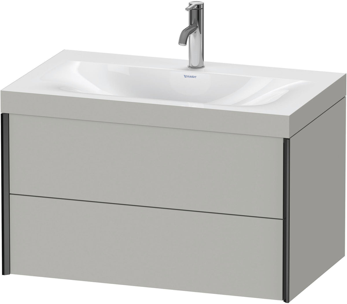 DURAVIT XViu c-bonded Waschtischset wandhängend 800x480x503mm mit 2 Schubkästen, Push-Open und Soft-Close