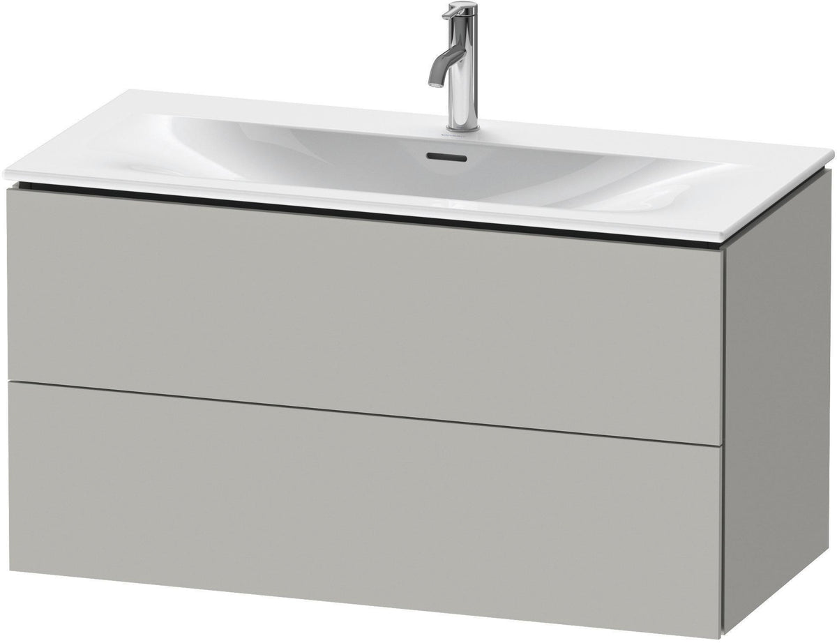 DURAVIT L-Cube Waschtischunterbau, wandhängend, 1020 mm, 2 Schubkästen, weiß matt