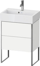 Duravit Waschtischunterbau XSQUARE COMPACT 491x584x390 mm weiß matt mit 2 Auszügen